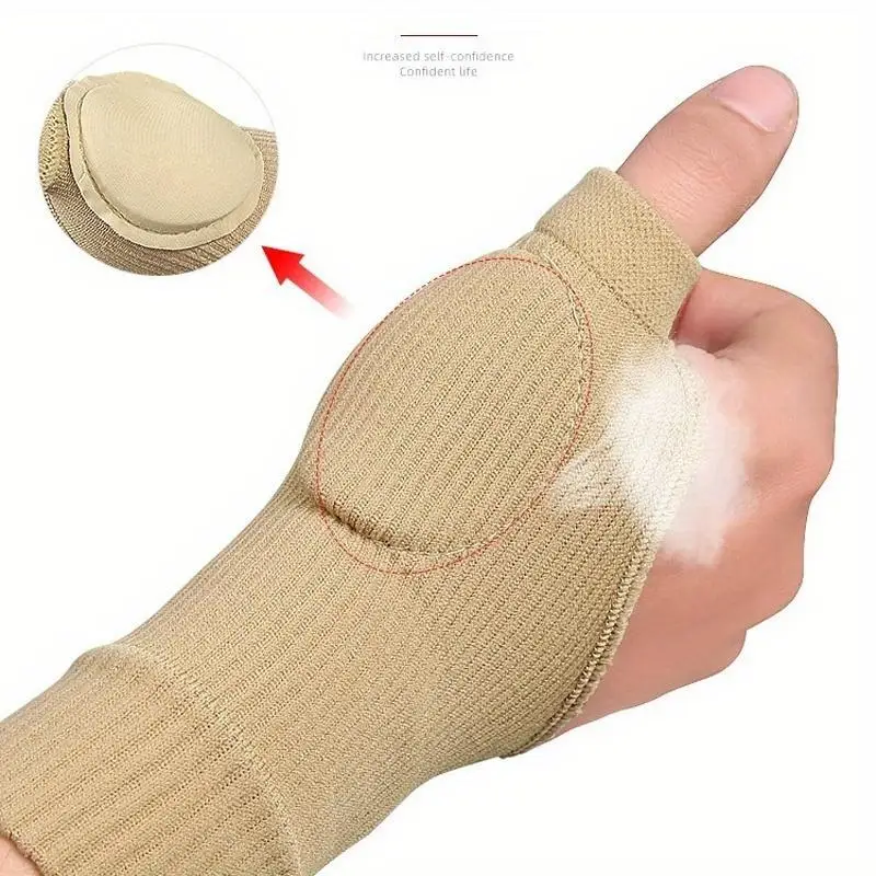 

1Pair Breathable Wrist Thumb Compression Arthritis Gloves Knitting Support Brace Injury Pads For Pain Relief