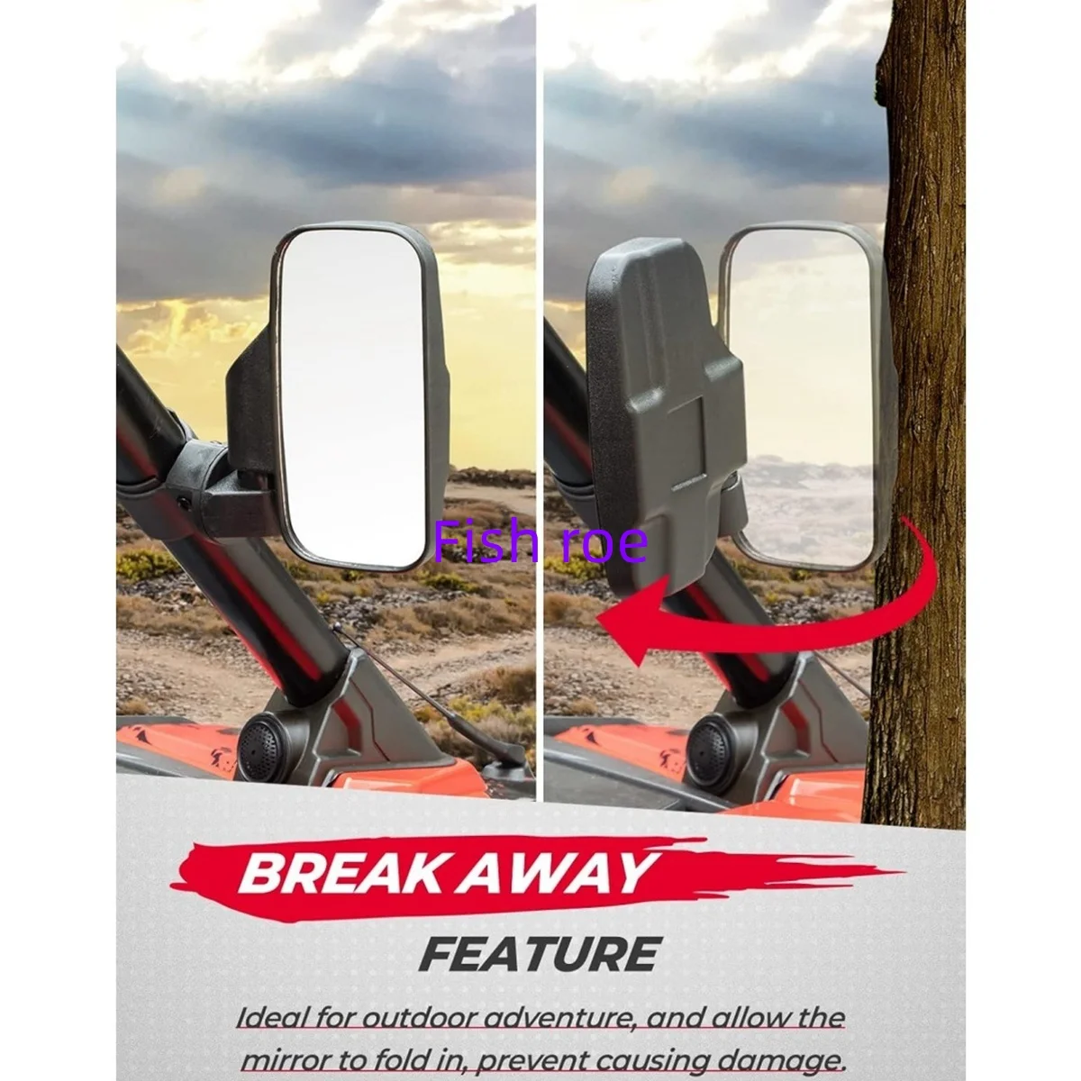 

Вторичное зеркало внедорожного пляжного внедорожника UTV, зеркало заднего вида, модификация бокового зеркала, зеркало заднего вида