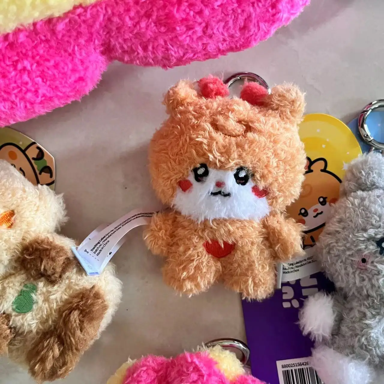 Kpop (G)I-DLE  I SWAY KLAXON Cartoon Plush Doll Keychian YUQI Soyeon Miyeon Minnie Peripheral Bag Pendant Tabletop Ornament