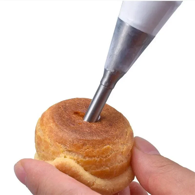 Stainless Steel Icing Piping Nozzle Cream Beak Pastry Puff Cream Injector Cake Baking Tool Decorating Tools ادوات صنع الكيك