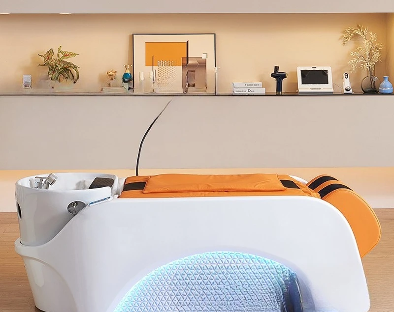 تدليك كهربائي أوتوماتيكي بالكامل، سرير شامبو موسع، صالون حلاقة خاص لصالون الشعر