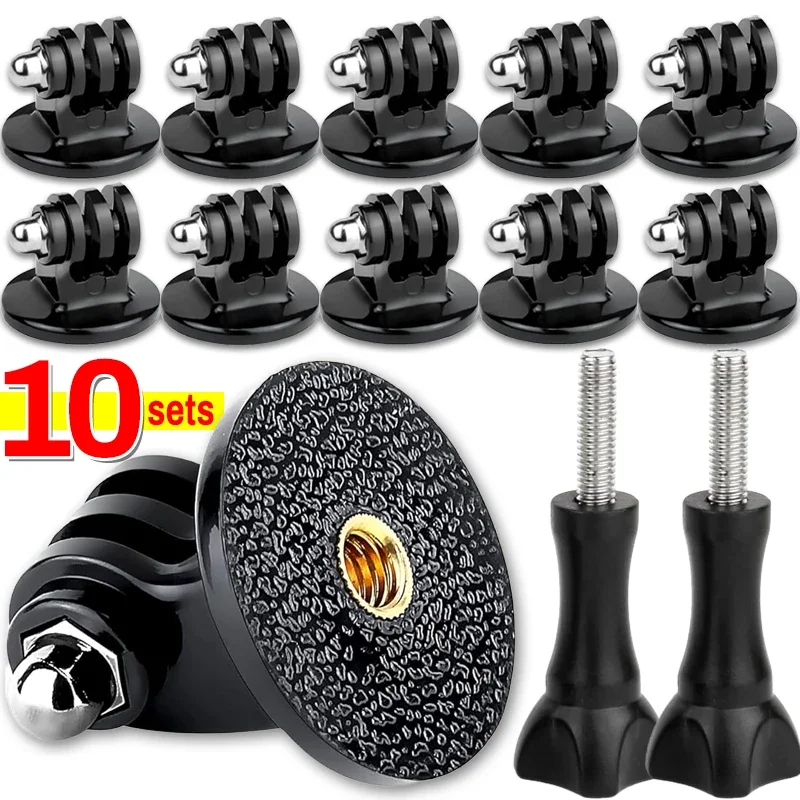 1-10Sets Action Camera Tripod Mount Adapter 1/4