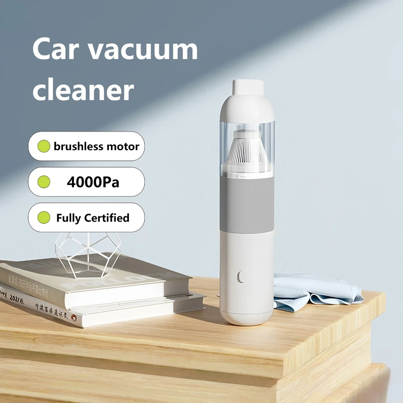 Car Vacuum Cleaner With Super Strong Suction Power, Wireless Handheld Small Portable Vacuum Cleaner For Cars