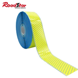 Roadstar pellicola vinilica a trasferimento termico ignifuga riflettente ad alta visibilità segmentata Fluo.