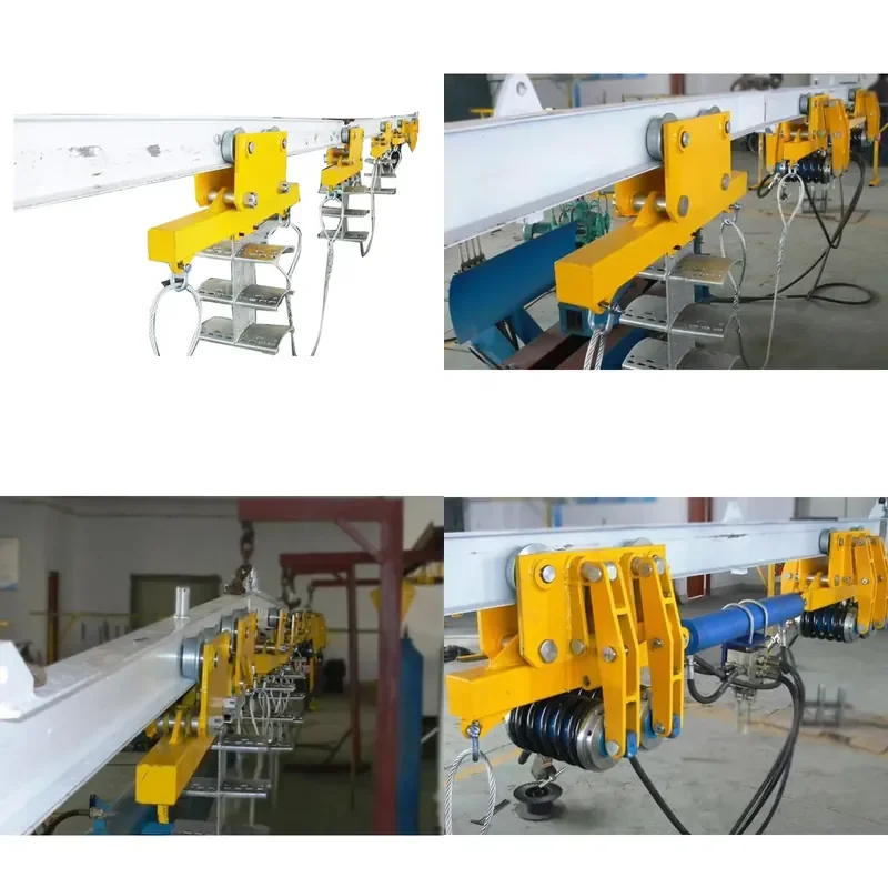 Pneumatic Mobile Monorail Crane for Mining Suspension and Transportation Heavy Duty Air Powered Overhead Lifting Equipment