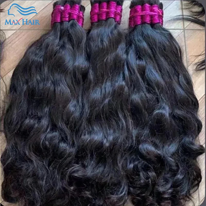 Mega Hair Cabelo Humano Natural Vietnam Remmy Virgin Hair Bulk Bundle 100% Unprocessed Raw Virgin Human Hair Extensions