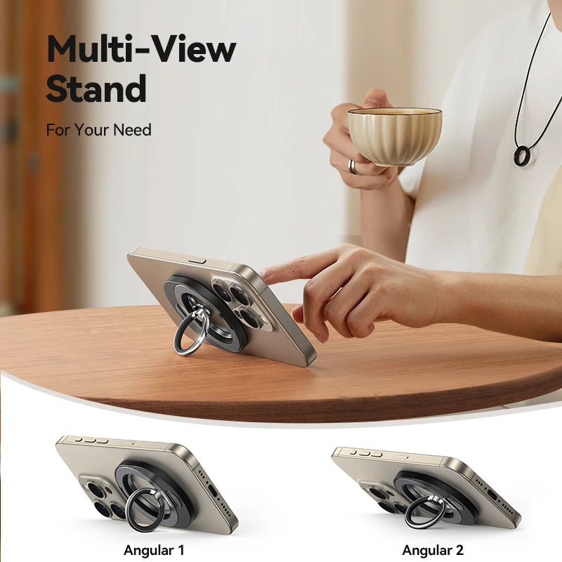 Joyroom Ring Phone Holder For Magsafe For iPhone Kickstand Ring Magnetic Phone Grip Holder Stand For iPhone 16 15 14 13 Pro Max