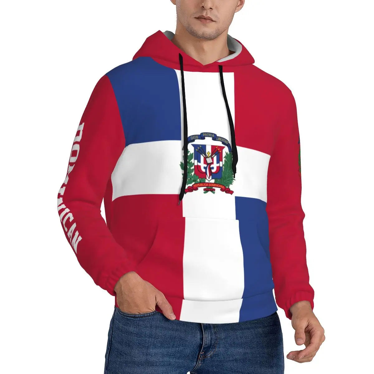 Dominican 3D Country Flag Print Hoodie Custom Name Number Men Sweatshirt Women Hip Hop Streetwear Tracksuit Clothing