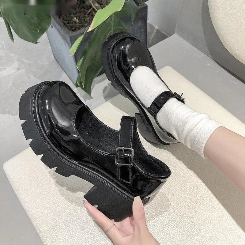 Shoes Heels Mary Janes Pumps Platform Lolita Shoes on Heels Women\'s Shoes Japanese Style Vintage Girls High Heel Shoes for Women
