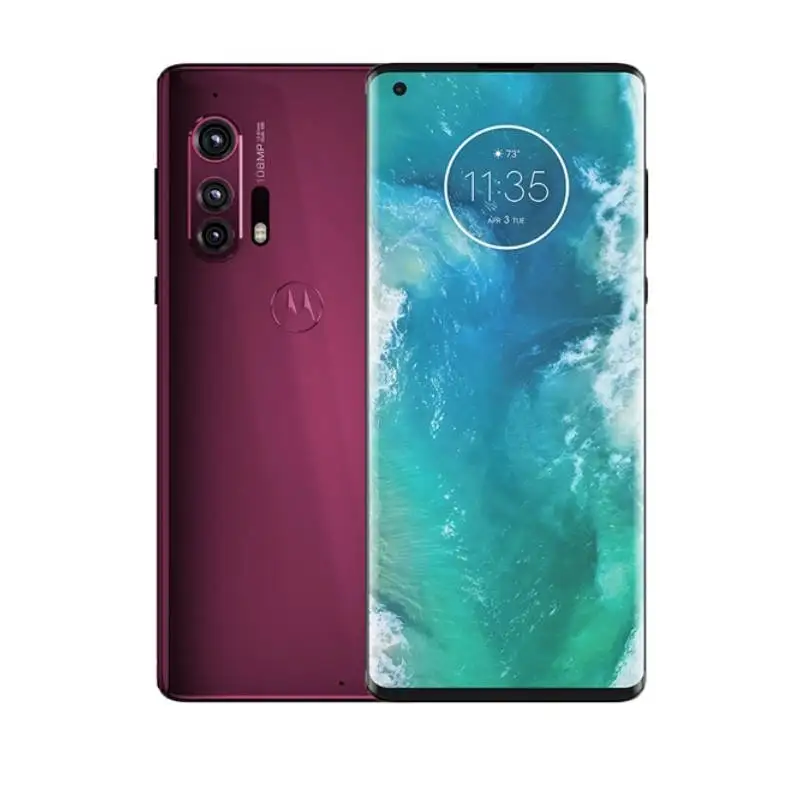 موتورولا موتو إيدج + XT2061 5g شاشة الهاتف الذكي 5000mAh 6.67 بوصة AMOLED 18W شحن 108MP كاميرا سنابدراجون 865 هاتف مستعمل