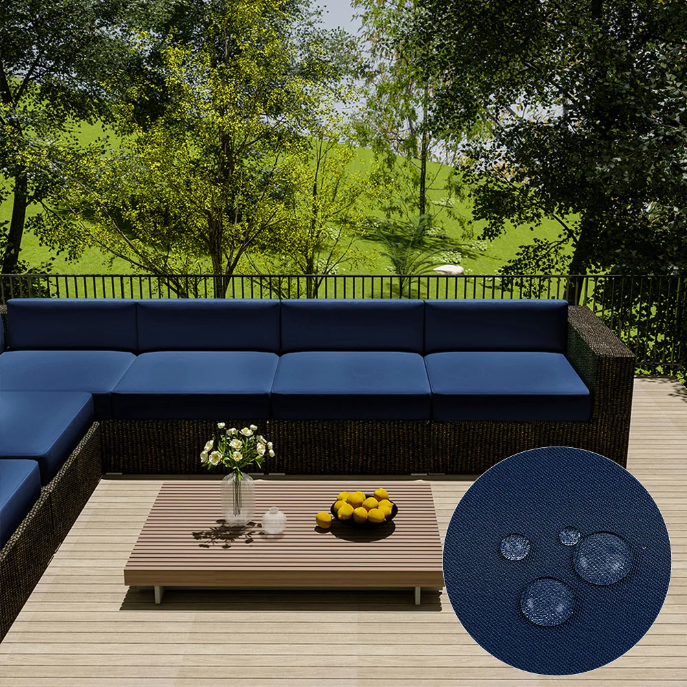 Outdoor Waterproof Sofa Cushion Cover for Garden Rattan Chairs Sun Protection Pad Protector Courtyard Oxford Fabric Sofa Cover