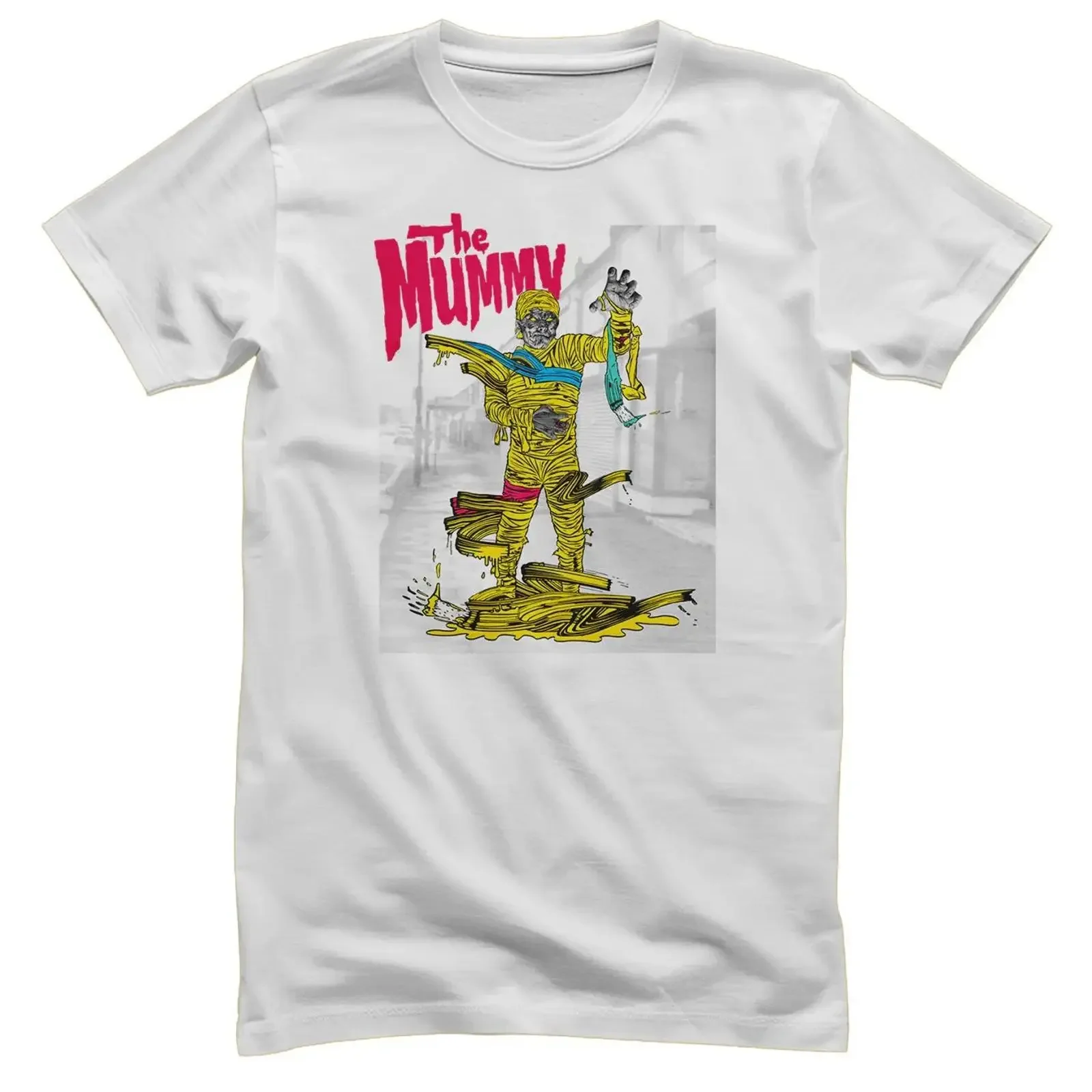Offiziell Lizenziert Universal Monsters Die Mumie Street Mashup Herren vintage Washed streetwear Casual graphic