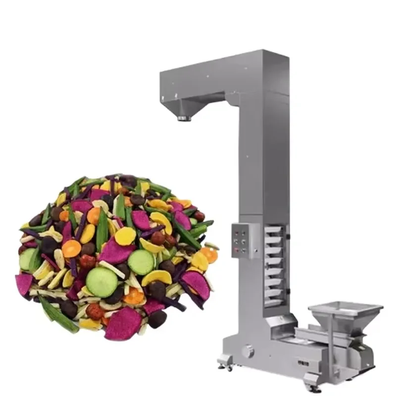 Customizable Food Grade Vertical Z Type Bucket Elevator Plastic Hopper Grain Pellet Conveying Lift Feeder