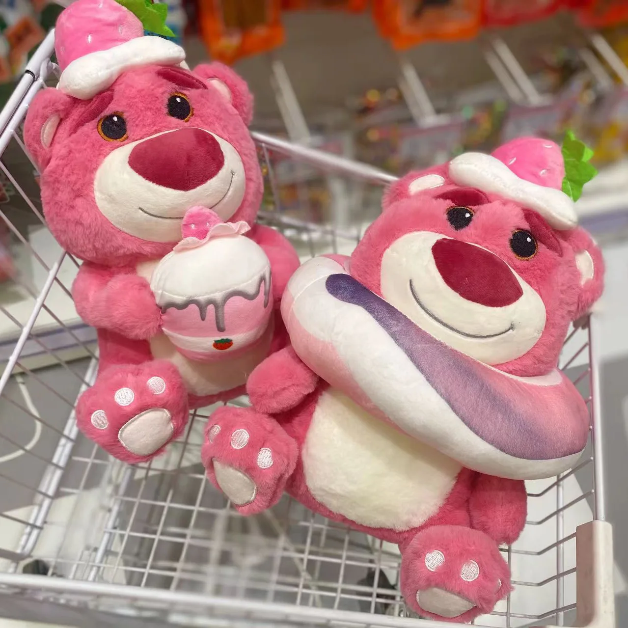 

Miniso Lotso Plush Toy Festival Gift Homdecor Sofa Plush Pillow Cake Lotso Stuffed Doll Children's Birthday Gift Christmas Gift