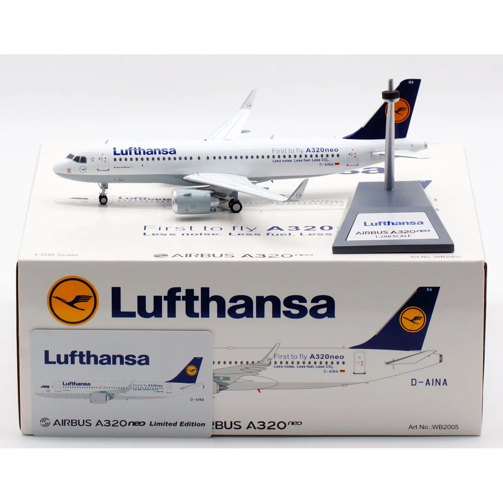 WB2005 Alloy Collectible Plane Gift 1:200 Lufthansa Airlines 