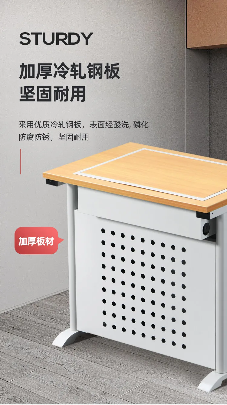 Multifunctional inversion computer desk embedded single and double manual translation to computer