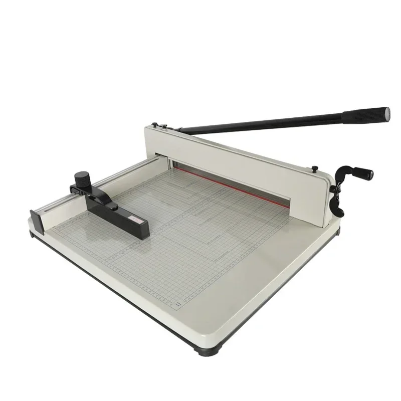 New Electric 858 Heavy Duty Cutter Manual Type A3 Steel Photo Printing Leather Paper Cutter Small Desktop Pvc Paper Cutter