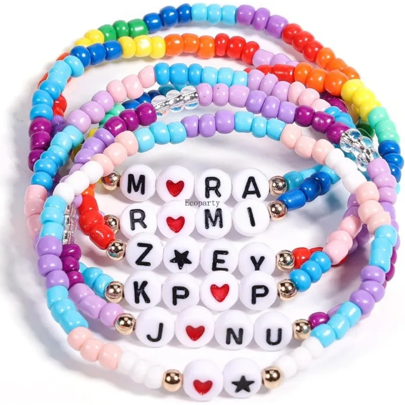 أساور KPop Demon Hunters مستوحاة من Merch أساور Huntrix K-Pop Stuff Rumi Mira المشجعين التأثيرية هدايا البضائع إكسسوارات الزي