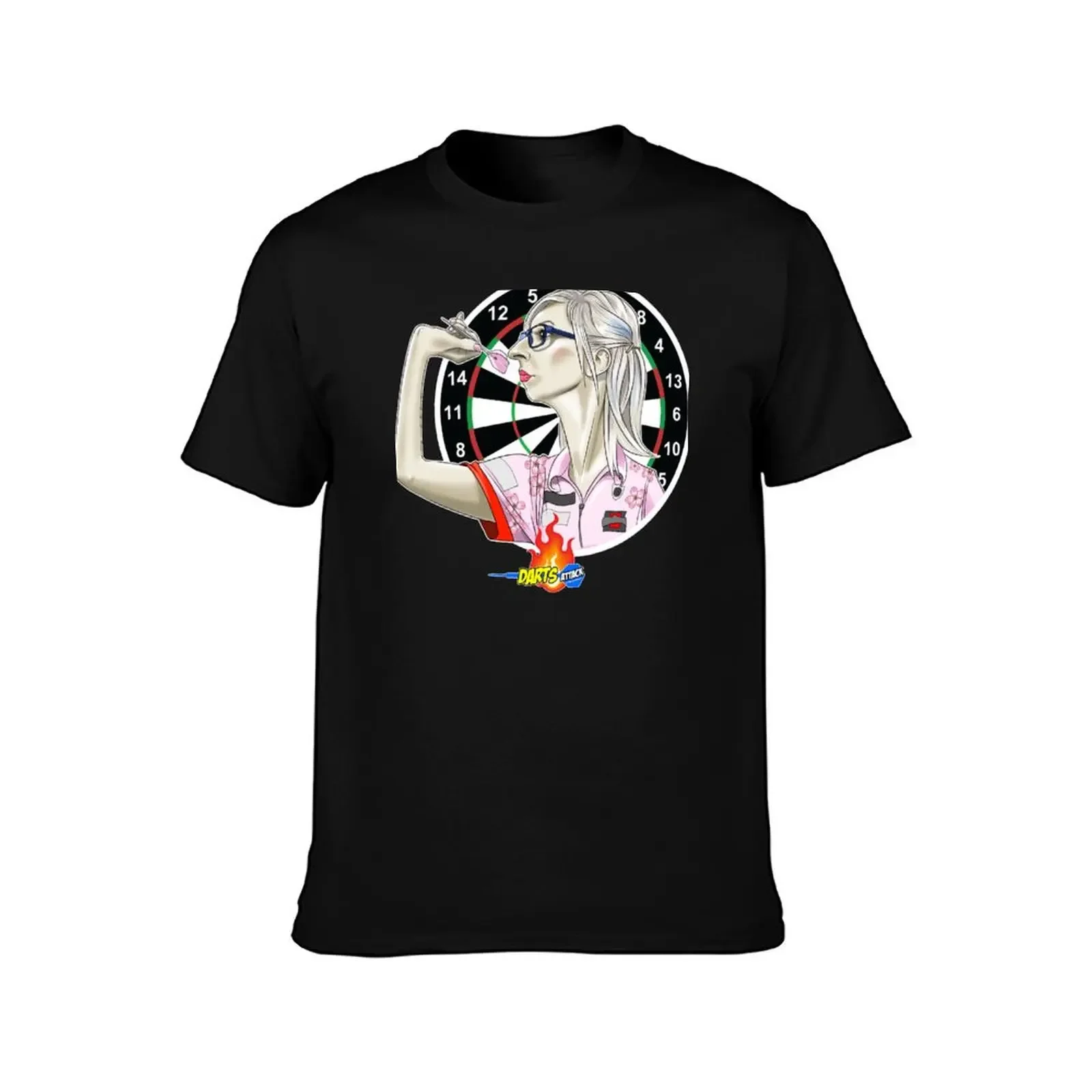 Caricatura Fallon Sherrock by Darts Attack T-Shirt oversized customs summer tops men t shirt