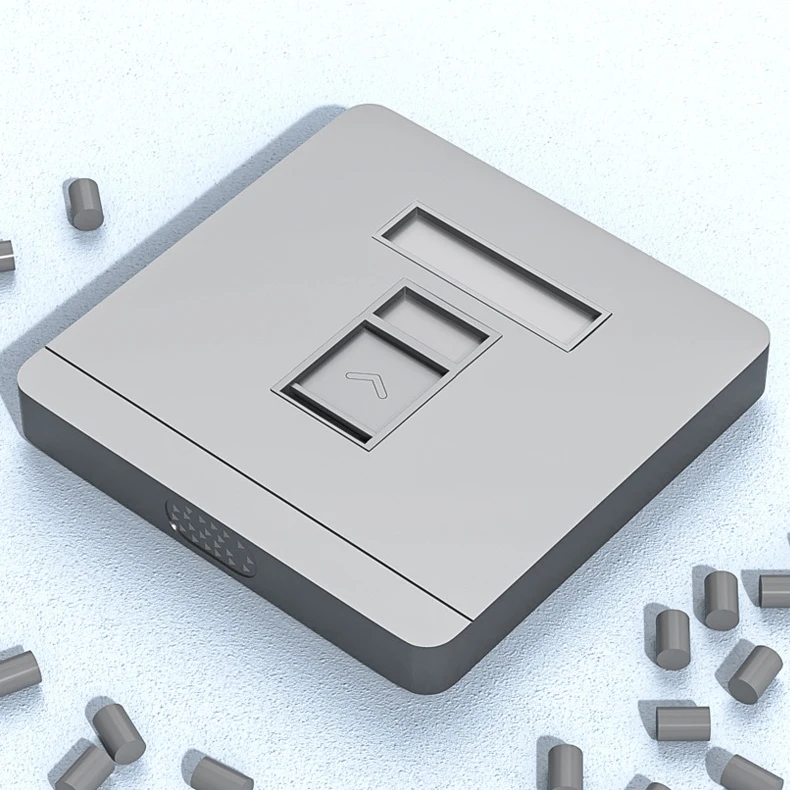 ZoeRax 1/2 Port Keystone Wandplatte Typ 86, Einzelne Wandplatte für RJ45 Keystone-Buchse und Modulare Einsätze – Detail 5