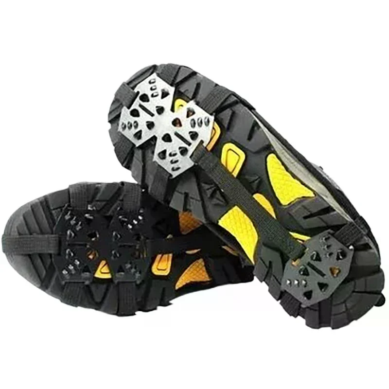 1 Pair M L Crampons Shoes Cover 24 Teeth Anti-Slip Ice Grips