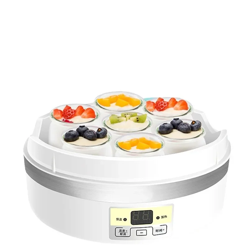 Yogurt maker household microcomputer multi-purpose 1.7L large capacity smart glass 7 minutes cup automatic natto machine