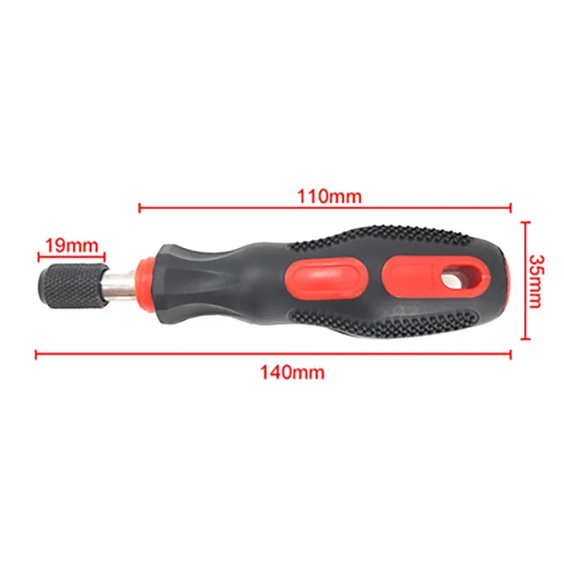Hi-spec 1/4 (6.35mm) cacciavite a cricchetto supporto per punte impugnatura Driver multifunzione per accessori esagonali Torx Phillips con intaglio