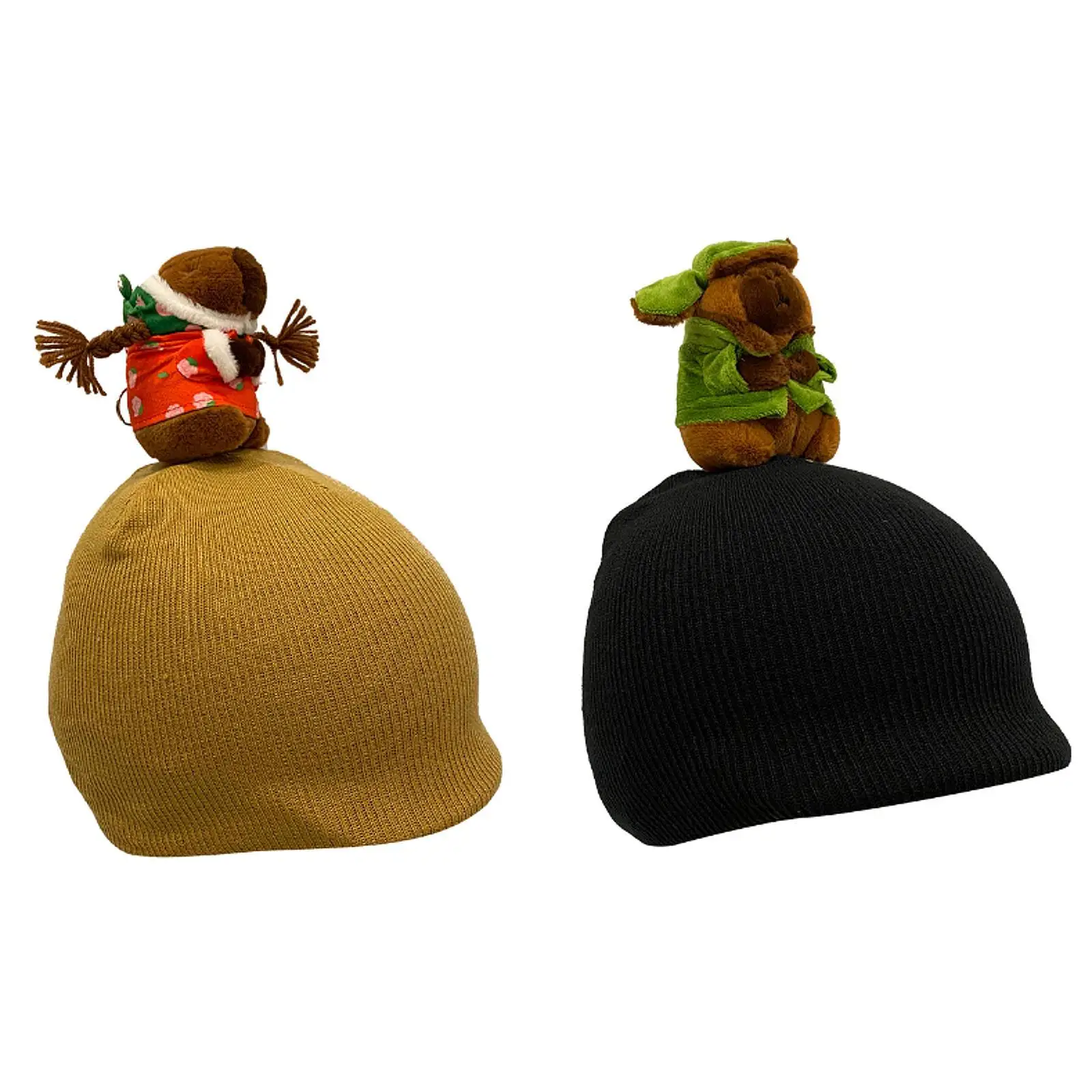 

Ski Helmet Cover Cartoon Warm Portable Ski Helmet Decoration for Bicycle Double Board Outdoor Activities Snowboarding Fun Rides