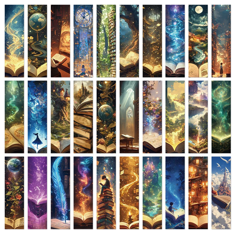 CX 30 Fantasy Reading Bookmarks Premium Sense ins Style Niche Novel Books Page Decoration