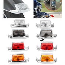 4 Style Front Rear Fender LED Tip Light Motorcycle Edge Lamp For Harley Heritage Softail Electra Glide Road King FLHR FLSTC FLT