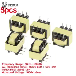 5pcs/lot 600 Ohm Toroidal Transformer Isolator Audio-frequency 600 : 600, Audio Isolation Transformer 1:1, Toroidal With 5 Pins