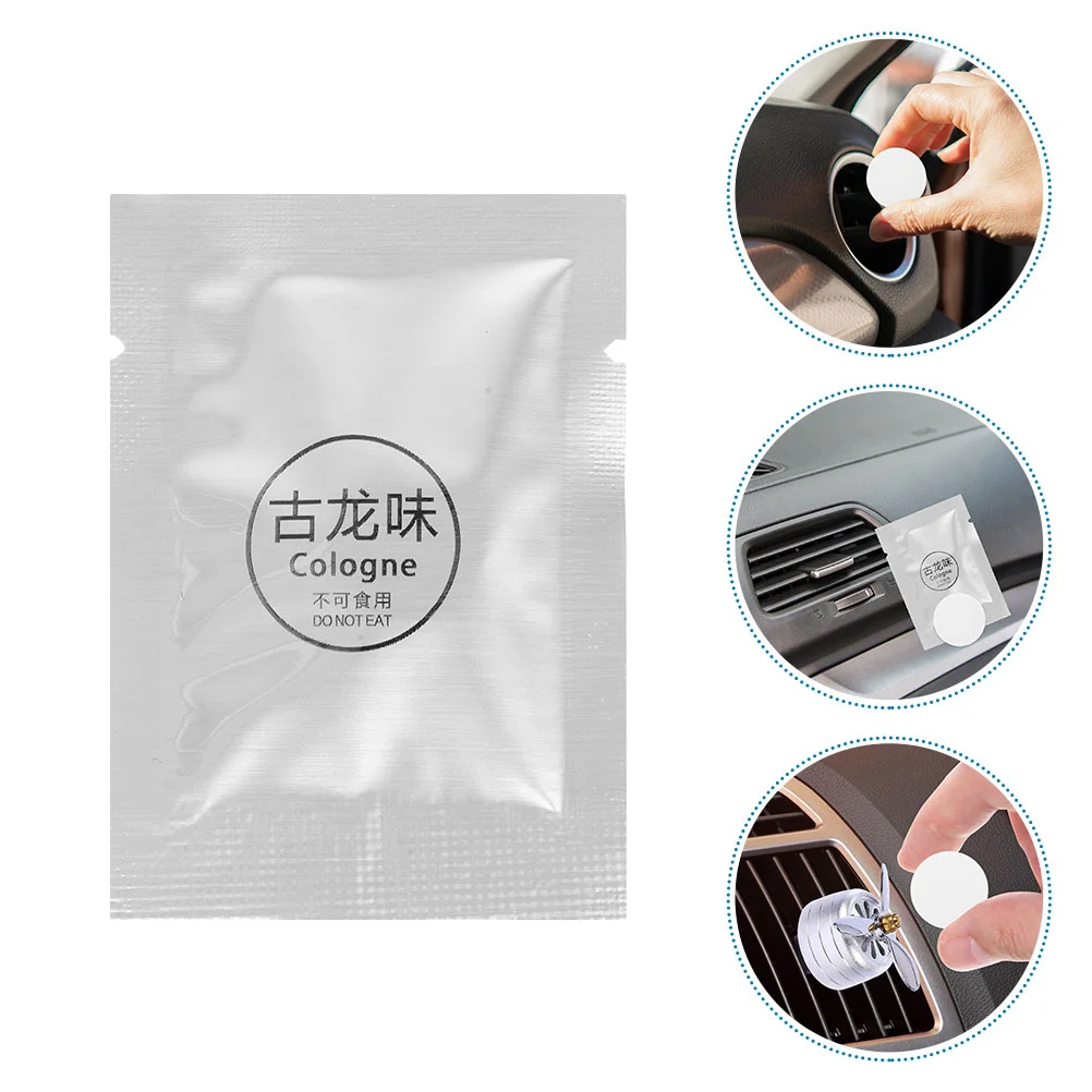 

24 Pcs Car Replacement Scent Tablets Outlet Freshener Pad Air Vent Automotive Clip Refills Pe Aroma Pads