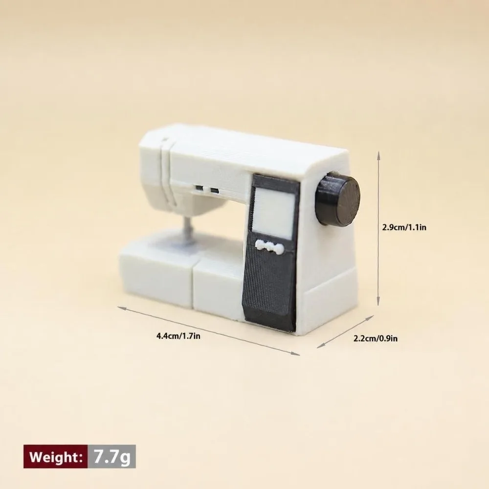 Miniature Dollhouse Sewing Machine Model Small Size Lightweight Sewing Machine Model Realistic Dollhouse Furniture Accessory