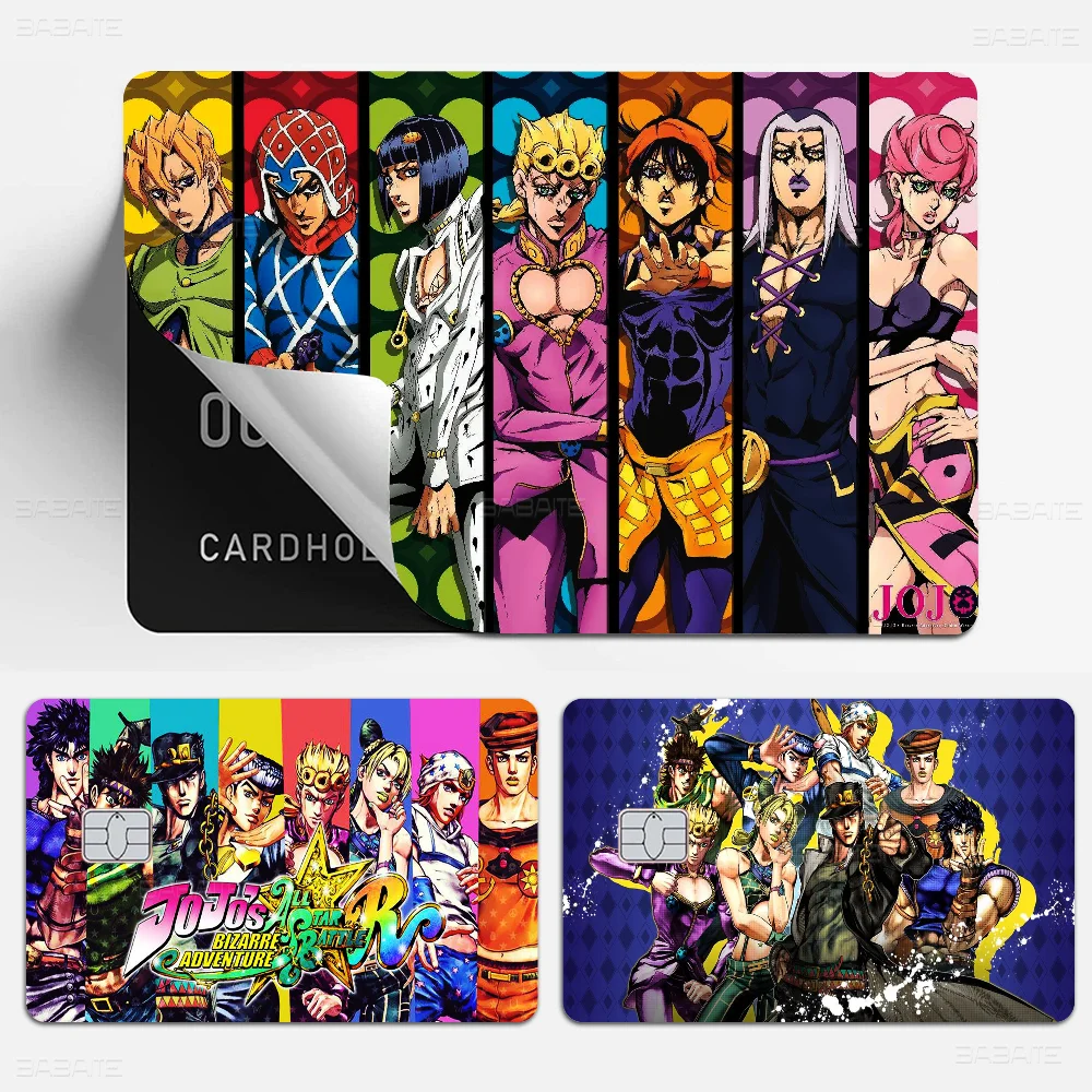 Gamer Joseph Joestar Fashion Matte Gold Silver Black Matte Film Skin Sticker Tape For Bank Credit Debit Card