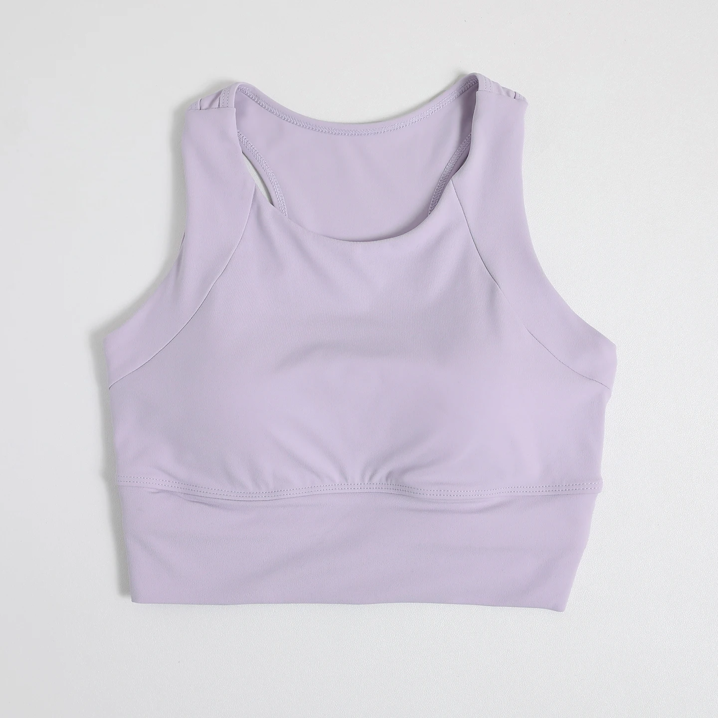 Women Racerback Sports Bra Built‑in Pads Medium Support Quick Dry Breathable Soft Gym Running Yoga Workout Crop Tank Top