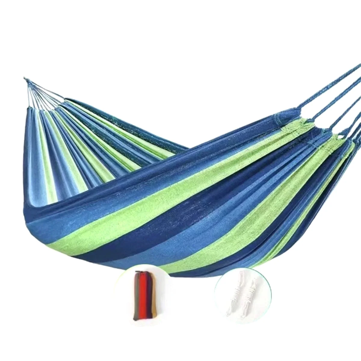 Portable Hammock Camping Thicken Swinging Chair Outdoor Hanging Bed Canvas Rocking Chair Not with Hammock Stand