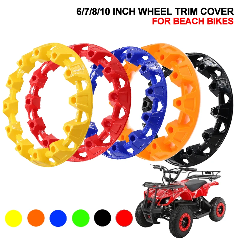 

7 Inch 10inch Hub Trim Cover Wheel Protection Rim Cap Plastic Tires For Vehicle ATV Dune Buggy Accessories