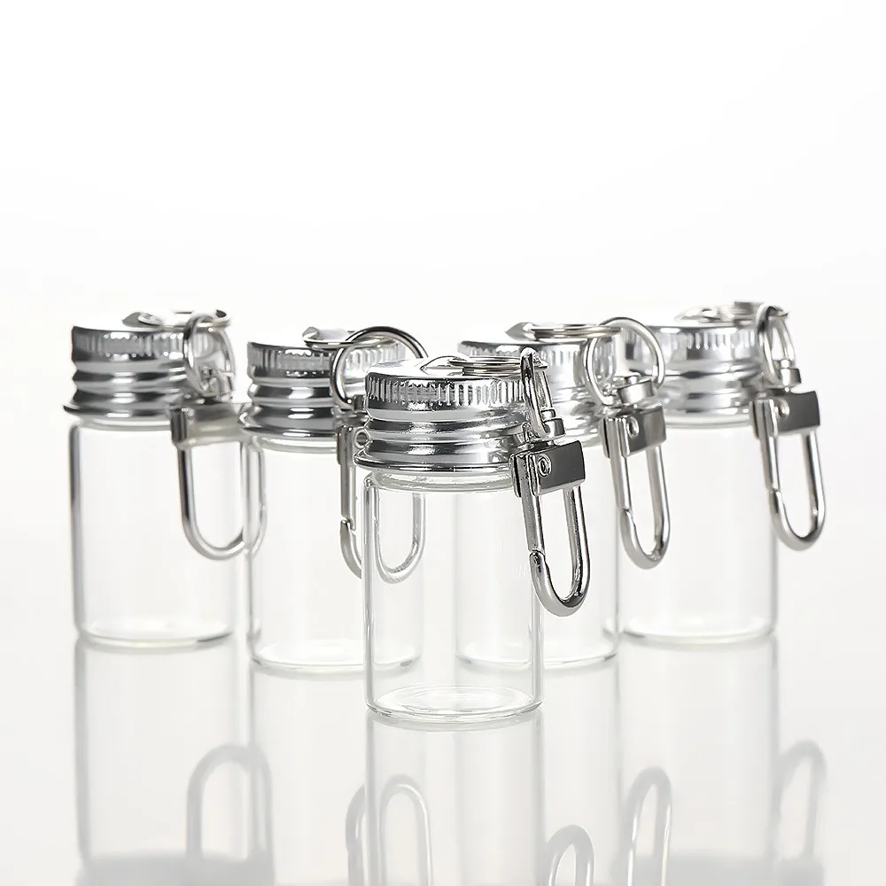 5-20Pcs DIY Glass Wishing Bottle Keychain Pendant,birthday, Valentine's Day, Wedding, Graduation Season, Christmas Party Gift