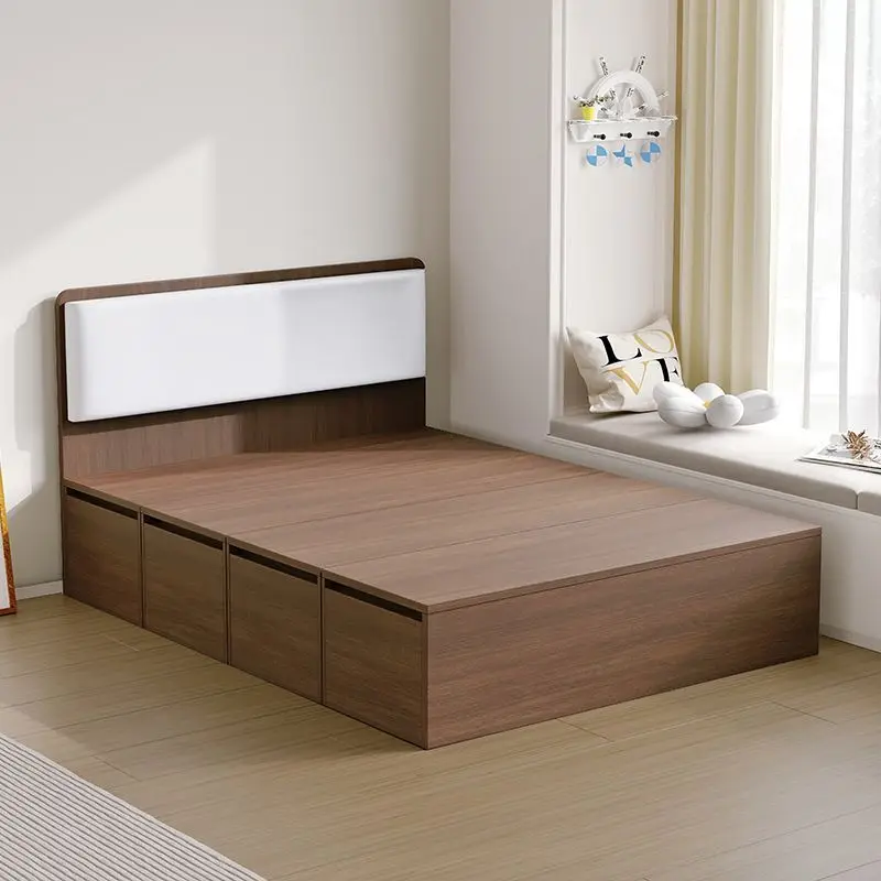 

Small apartment tatami storage card seat single bed counter combination bed