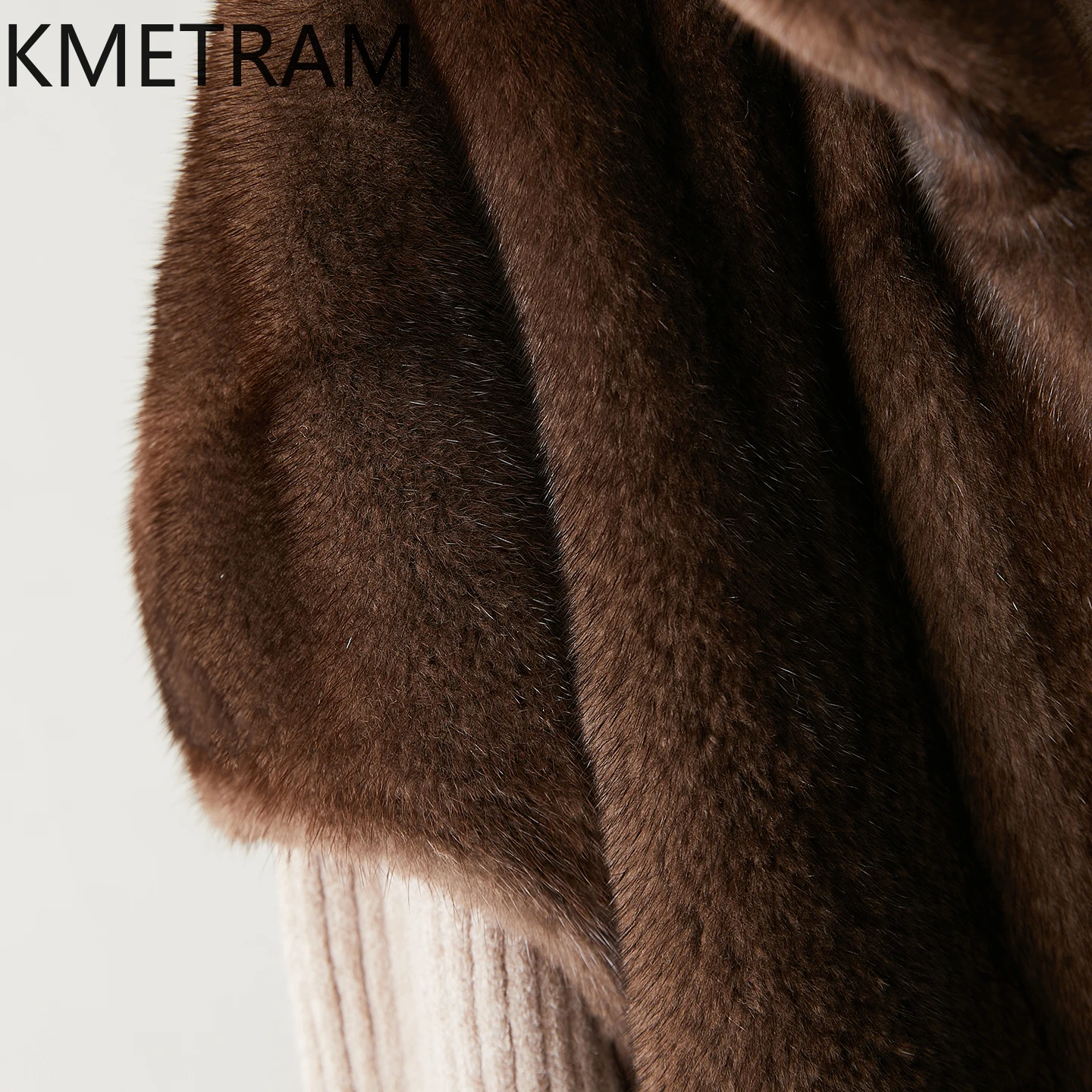 KMETRAM 100% Whole Mink Fur Jacket Woman Short Sleeve Real Mink Fur Coat Winter New in Outerwears Women Clothing 2025 Fourrure