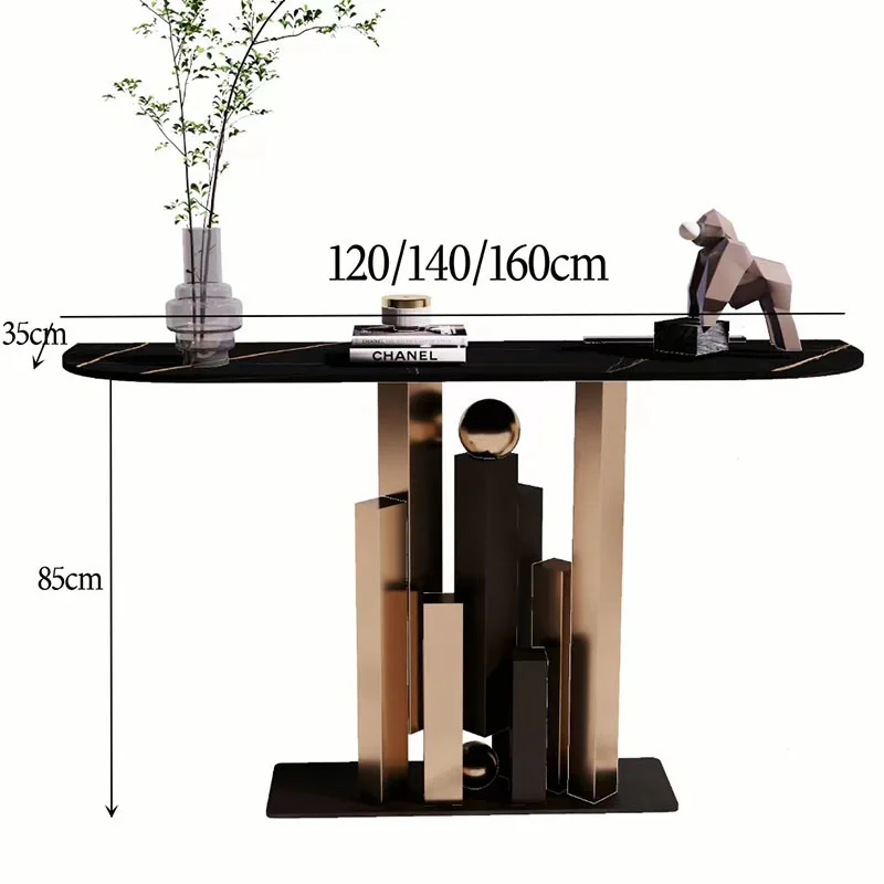 Modern Simple Console Table for Office Small Design High-end Table Light Luxury Characteristic Household Tables for Living Room