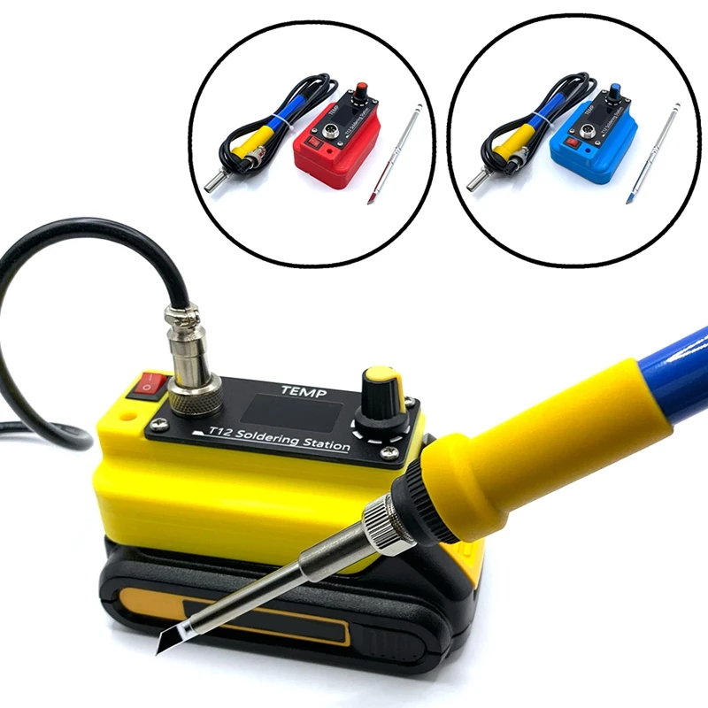 Cordless Soldering Iron Station Electric Solder Without Power 70W T12 For Battery