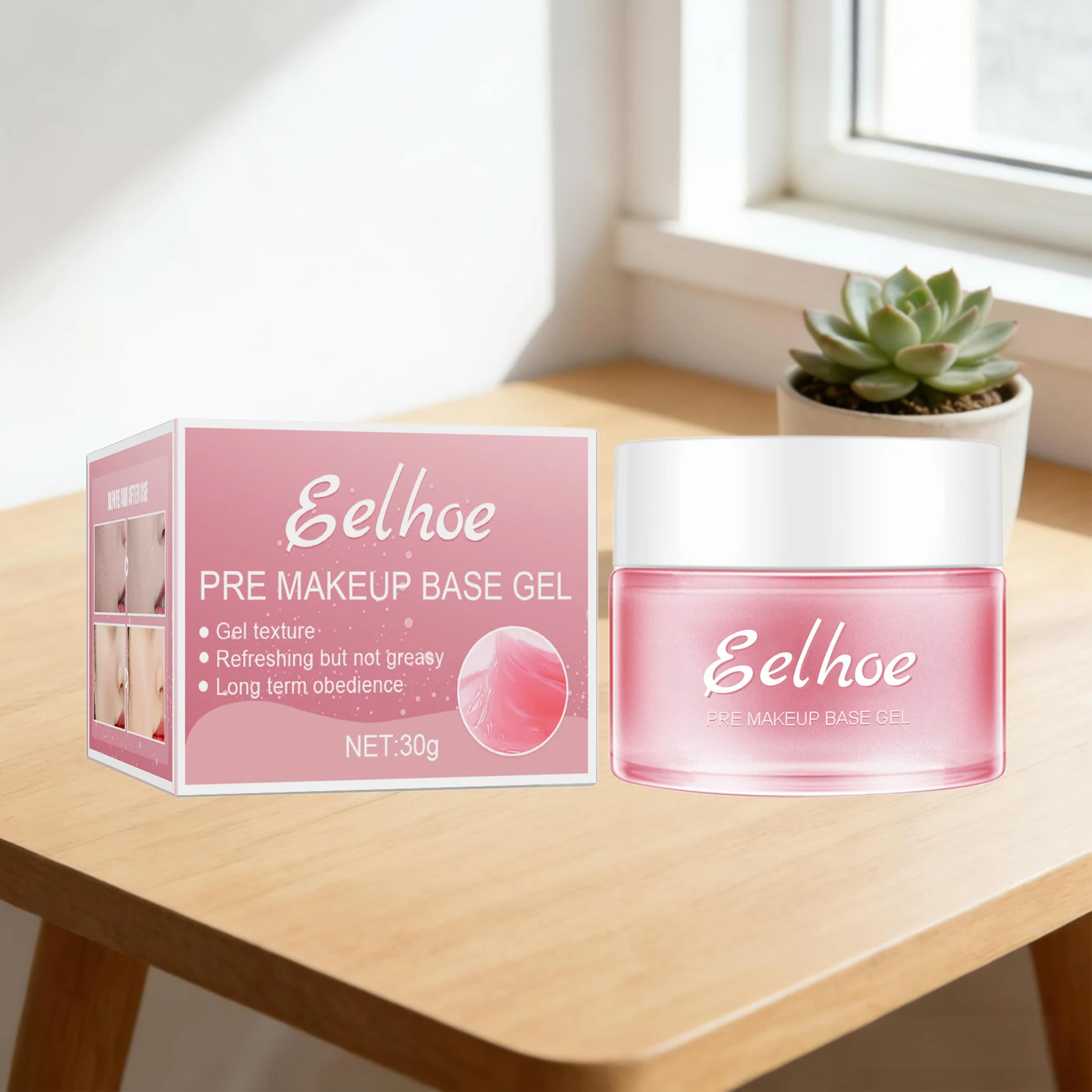 Pre-Makeup Moisturizing Gel for Smoothing Makeup Invisible Pores Improve Dullness Waterproof Oil Control Priming Gel Makeup Base