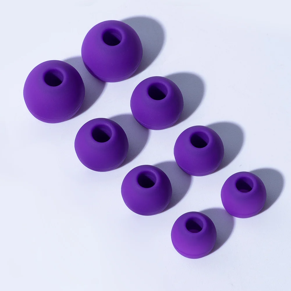 HUAK 4Pairs Earplug Ear tip L M S XS Universal model, compatible with earphones, earbuds, size between 4-6mm