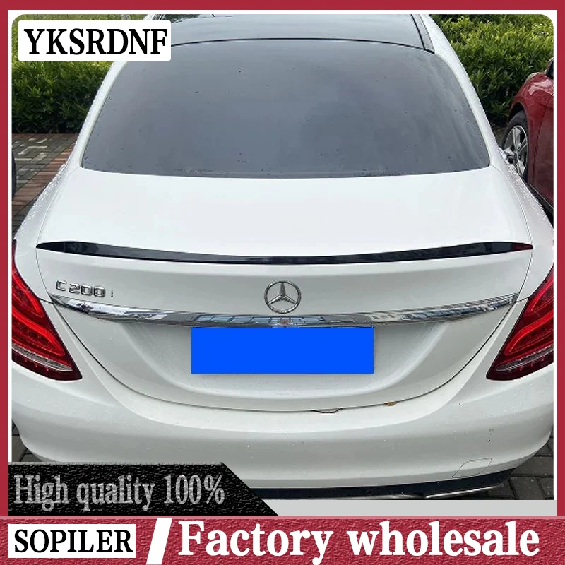 

Спойлер YKSRDNF для Mercedes Benz W205 2016-2018 C-class C180 C200L C63, спойлер высокого качества из АБС-пластика для заднего крыла автомобиля