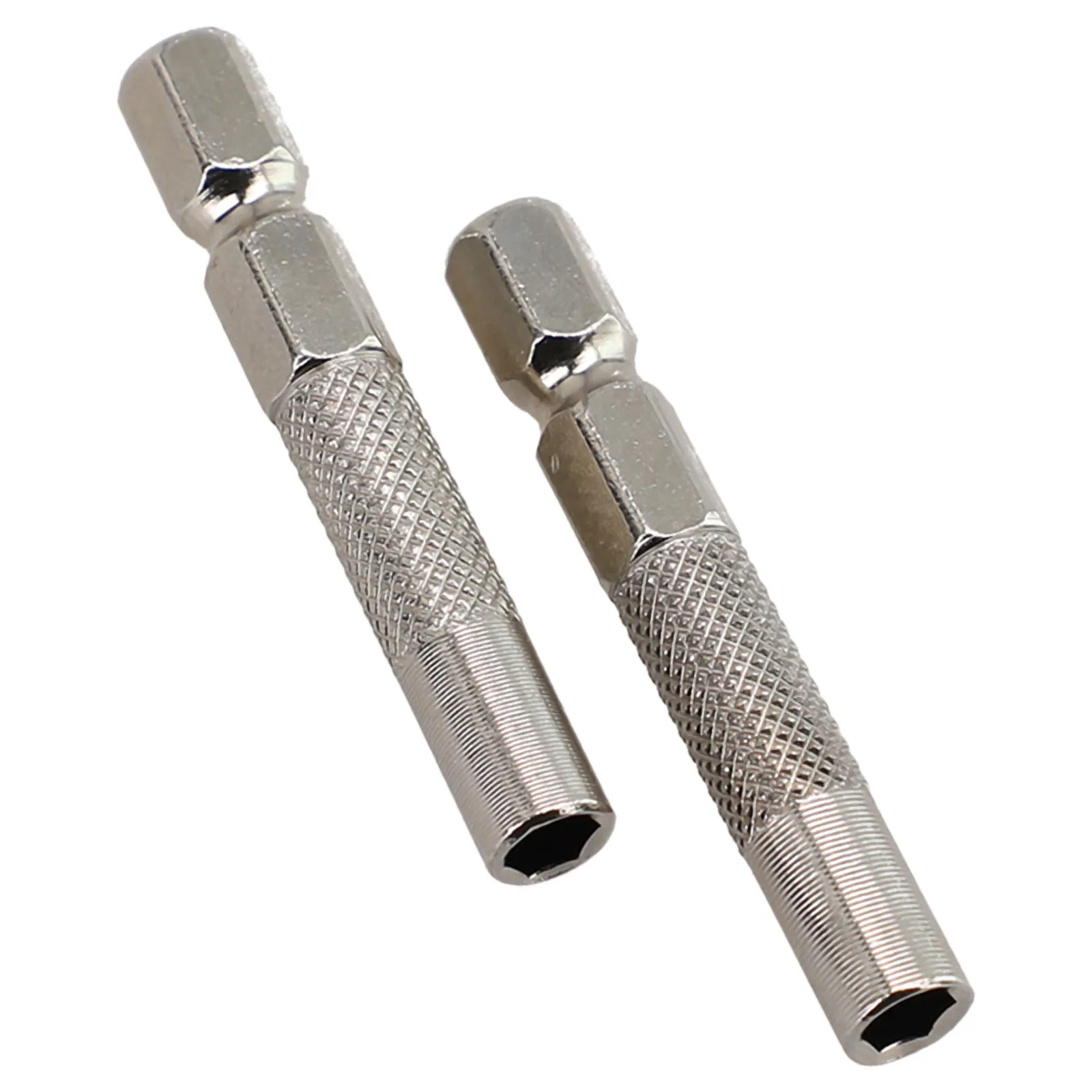 2Pcs 1/4 Inch Hex Shank 6.35mm Insert Bit Adapter To 4mm Electric Screwdriver Socket Holder Magnetic Screw Driver Hand Tool