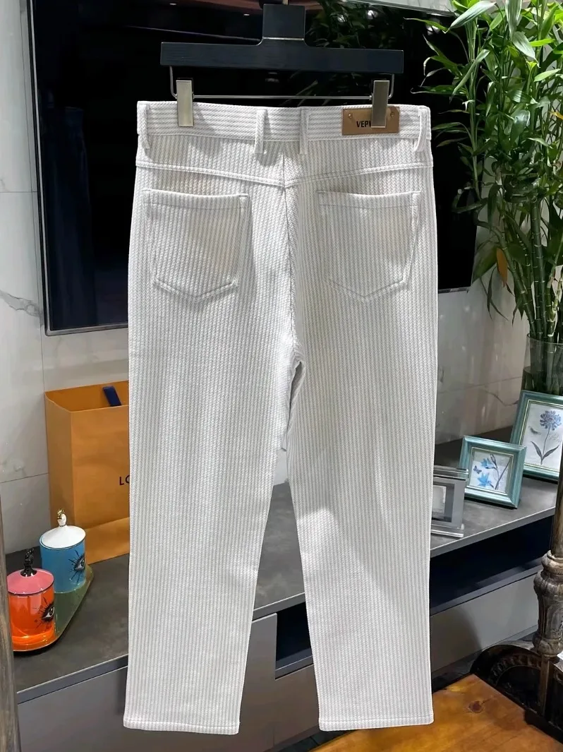 

Высококачественные мужские повседневные брюки: новинка осенне-зимнего сезона, прямой крой, антибактериальные, модные, стильные, прямые штанины