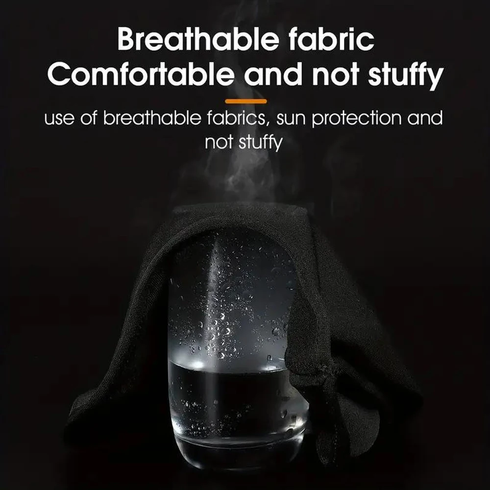 قطعتان من قناع الوجه لركوب الدراجات بطباعة الحروف، قبعة بالاكلافا، قابلة للتنفس، إكسسوارات رياضية خارجية متعددة الوظائف، غطاء محرك السيارة