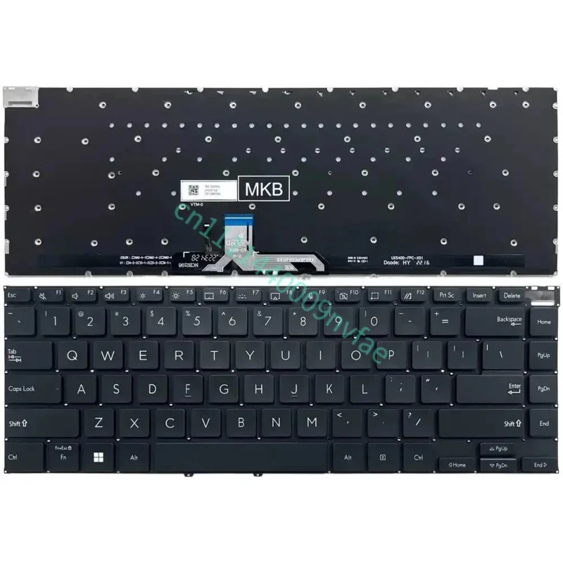 US for ASUS Zenbook 14X UM5401 UM5401QA UX5401Z UX5401E UX5400E UX5400EA UX5400EAG UX5400EG UX5400ZB UX5400ZF Laptop Keyboard0.3
