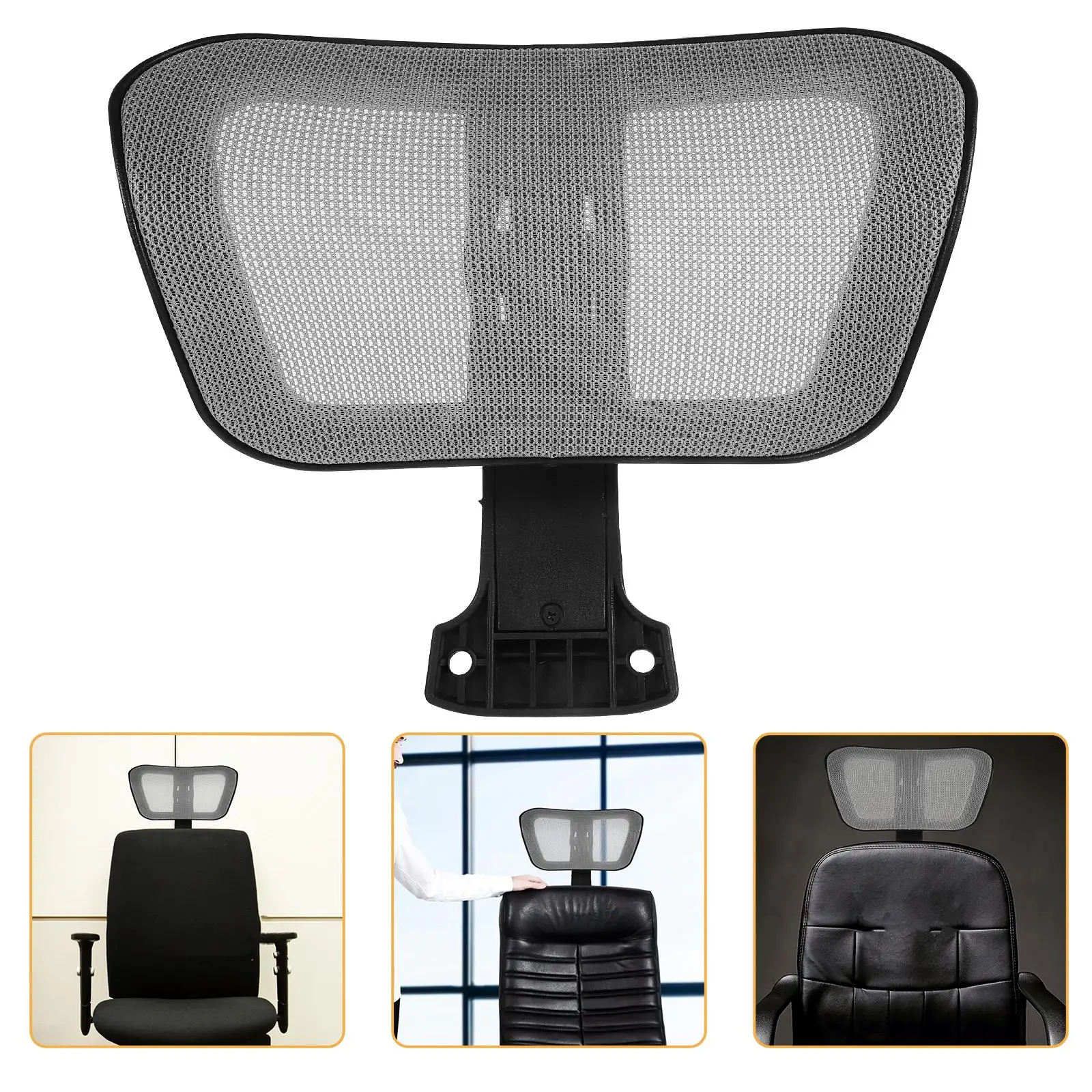 Computer Chair Headrest Ergonomic Attachment Neck Support Adjustable Height Plastic Simple Installation Office Furniture